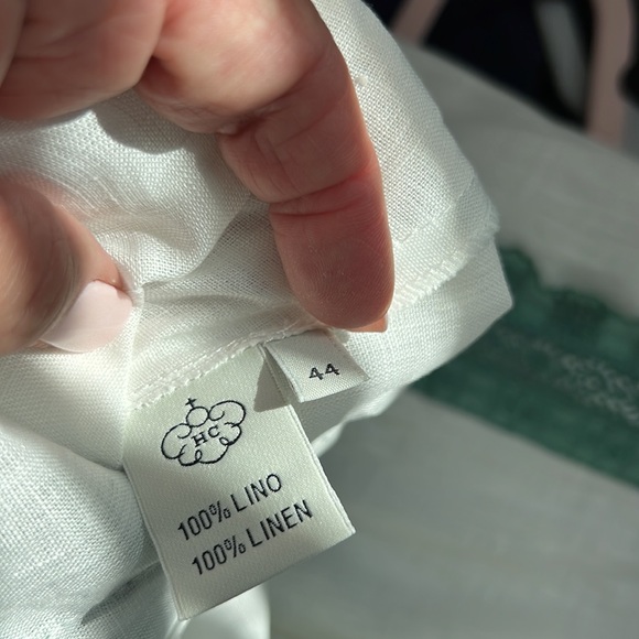 Sheer white linen dress never worn - Picture 7 of 7